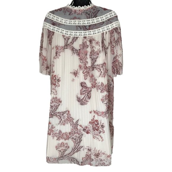 ARITZIA Wilfred  Boho Sheer Flowing Paisley Print Mini Dress Size XS - Picture 5 of 8